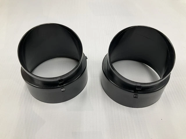 Keypart 67-72 Chevy/GMC Truck Side Dash A/C Vent Adapters – Left & Right, Black Plastic