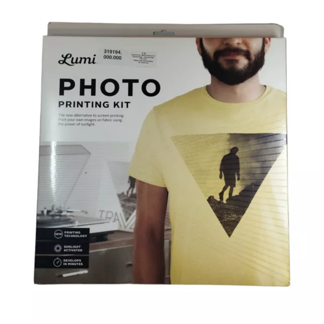 Lumi Photo Screen Printing Kit and Inkodye Packets Solar New