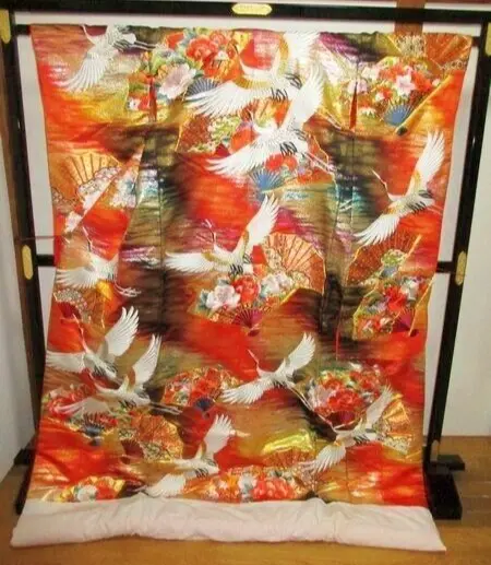 Japanese Kimono Uchikake Wedding Pure Silk  japan 052