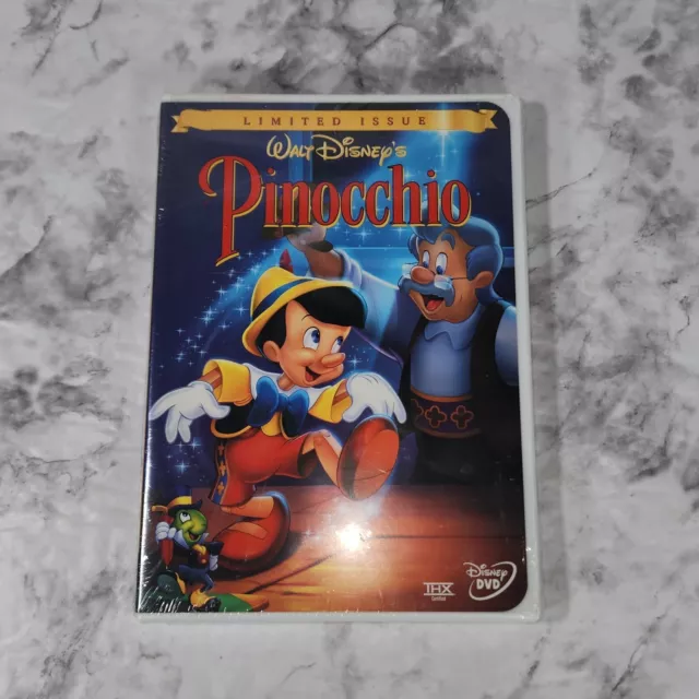 Walt Disney's Pinocchio (DVD, 1999, Limited Issue) Buena Vista Stamp Brand New