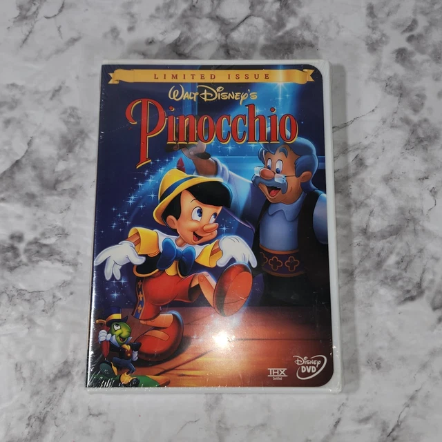Walt Disney's Pinocchio (DVD, 1999, Limited Issue) Buena Vista Stamp Brand New