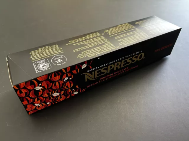Nespresso Pumpkin Spice Cake Full Sleeve Unopened 10 Pods Nespresso Pumpkin Spice Cake Full Sleeve Unopened 10 Pods
