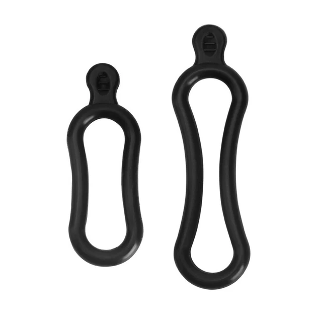 Adjustable and Waterproof Silicone Straps for Flashlight Mounting Pack of 10