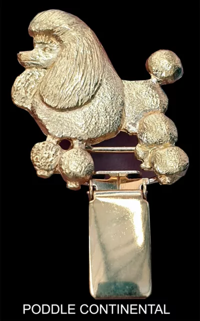 Dog Wear Show Gold Plated Number Holder, Many breeds