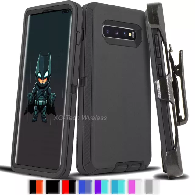 For Galaxy S10 + Plus S10e Case Cover Shockproof Series Fits Defender Belt Clip