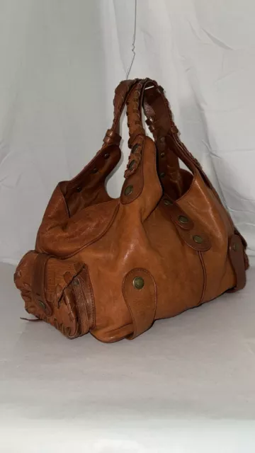$1750❤️ Chloe Silverado Brown Calf Leather Large Totes Hand Bag Purse Bag ITALY 2