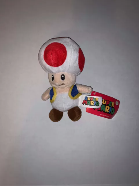 NWT 15 OFFICIAL Super Mario Toad Plush Stuffed Toy Authentic Licensed.  Mushroom $25.99 - PicClick
