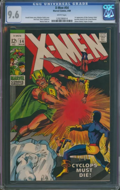 X-Men #54 (1969) - Cgc 9.6 - 1St Appearance Of Living Pharoah & Alex Summers!