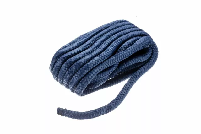 Seachoice 39871 Double Braid Nylon Dock Line, Navy Blue, 1/2-Inch x 25 Feet, ...