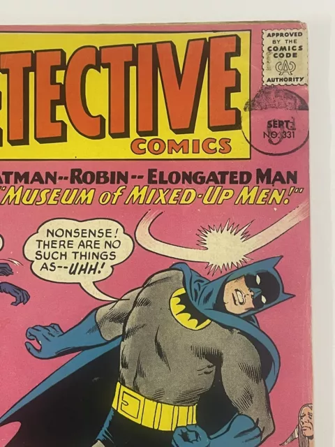 Detective Comics #331. Sept 1964. Dc. Vg+. 1St In Series With Only One Story! 3