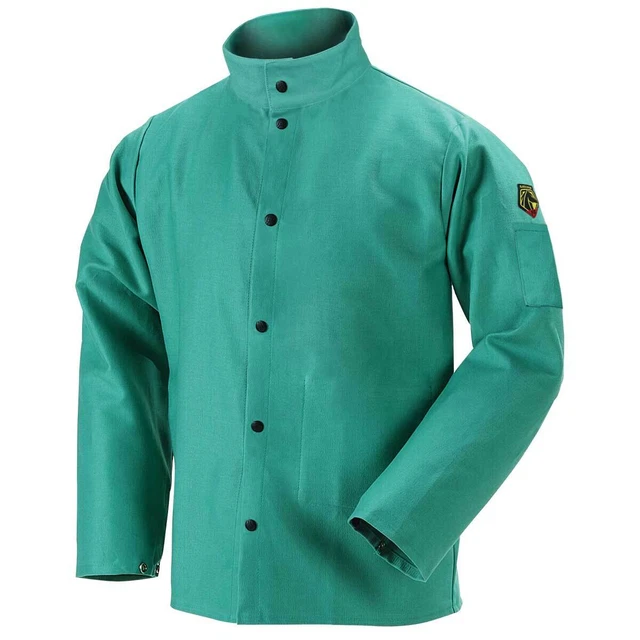 Black Stallion F9-30C TruGuard 200 FR Cotton Welding Jacket Green X-Large