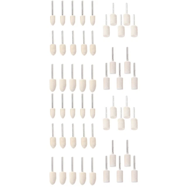60 Pcs Polishing Accessories Wheel Drill Pad Buffing Pads Complex Oval