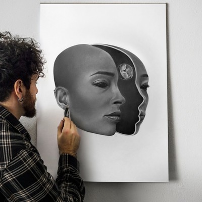 Portrait Vom Foto Zeichnen Lassen ZU VERKAUFEN! - PicClick DE