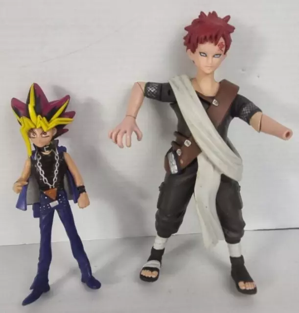 Yu Gi Oh Yami Yugi Figure (15cm) & Naruto Gaara Figure (18cm) READ DESCRIPTION