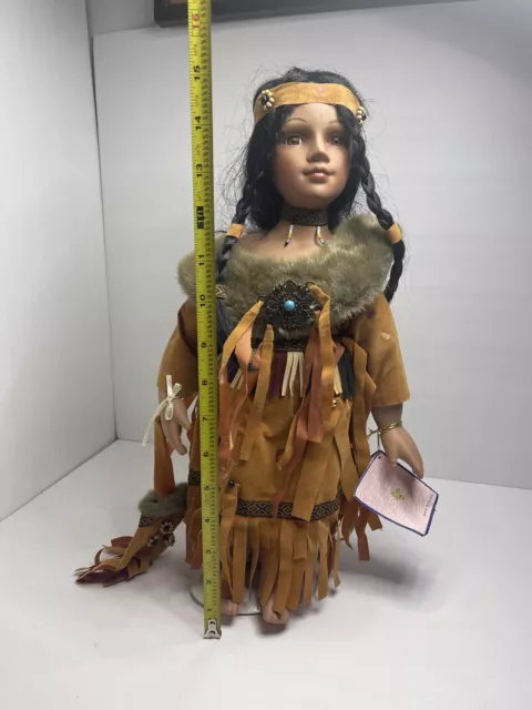 Vintage Porcelain Native American Indian doll