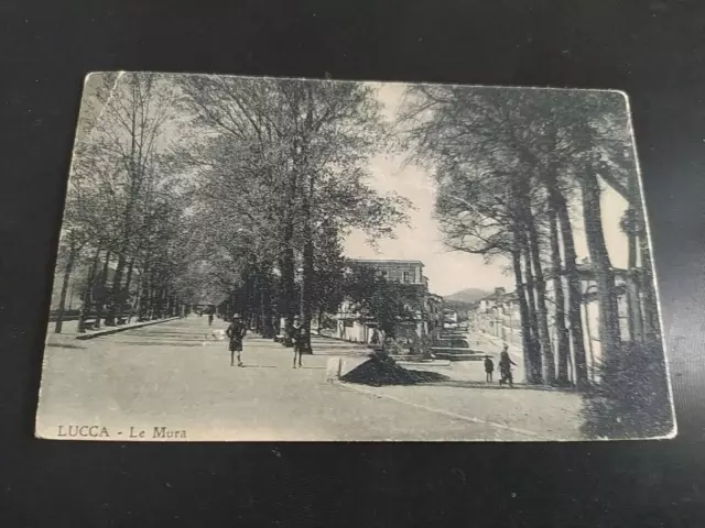 Lucca Le Mura Antica Cartolina Animata Antica Cartolina Inizi '900