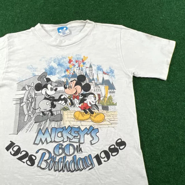 SWEAT-SHIRT VINTAGE ANNÉES 80 Disney Mickey Co T-shirt pull homme M All  Over Print LS EUR 74,75 - PicClick FR