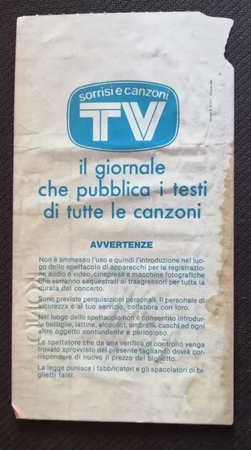 Biglietto Concerto VASCO ROSSI 1993 Palaeur Roma Ticket 2