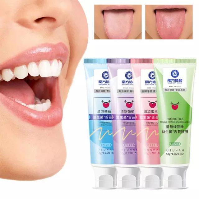 Tongue Coating Cleaning Gel Fresh Remove Oral-Odor Bad Breath-Clean