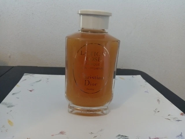 Vintage Christian Dior Lotion Rose Tonique Skin Freshener 8 Fl Oz=Paris Full-Rar