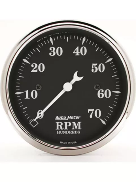 Auto Meter 3-1/8 In-Dash Tachometer, 0-7,000 RPM, Old Tyme Black (1798)