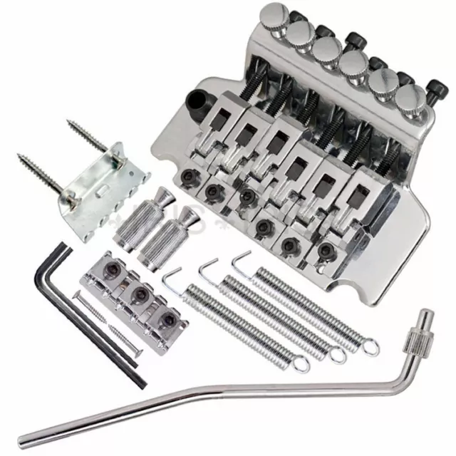 Floyd Rose Lic Ibanez Guitar Bridge Edge Style Double Tremolo System Chrome