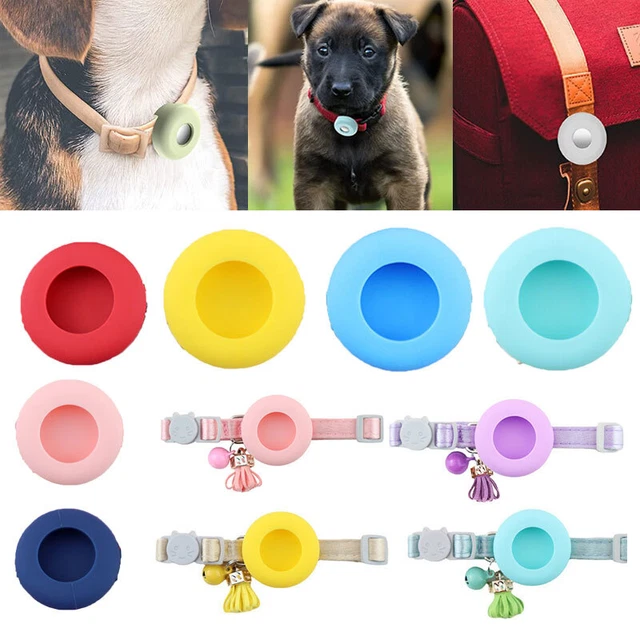 Custodia protettiva animale domestico silicone Apple Air Tag Airtag Tracker cane gatto E