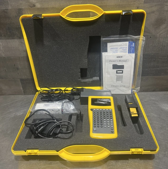 Kroy K5100 Handheld Label and Shrink Tube Printer. Used Surplus