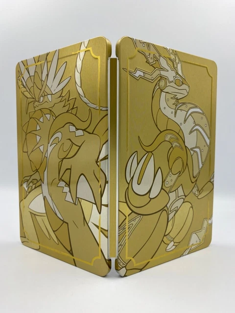 POKEMON SCARLET Violet Gold Steelbook Miraidon Koraidon