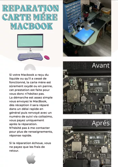 Vis Torx T6 Carte mère MacBook Pro 13 A1278 (2010/2012)