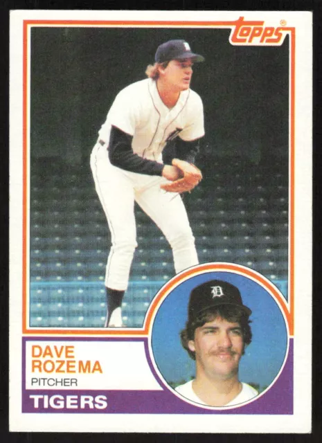 1983 Topps Baseball Card Dave Rozema #562 Detroit Tigers