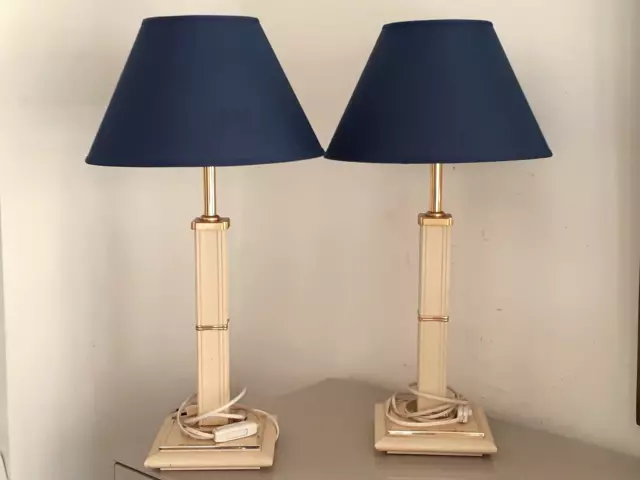 Belle Paire Lampe Vintage Monteuse Robert De Schuytener Table Vers 70/80