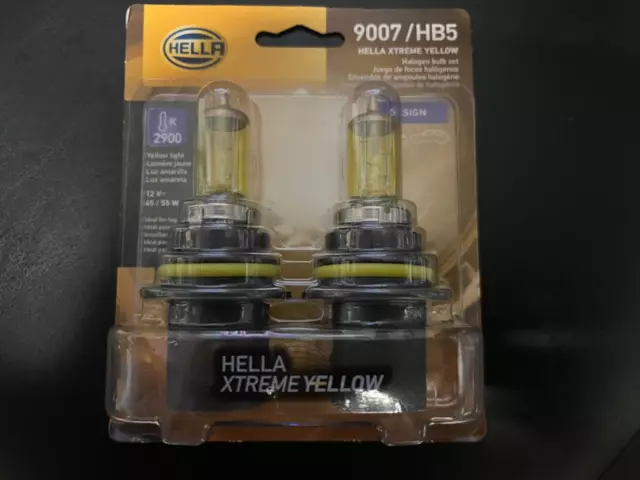 Hella Xtreme Yellow 9007 /HB5 Headlight Bulbs