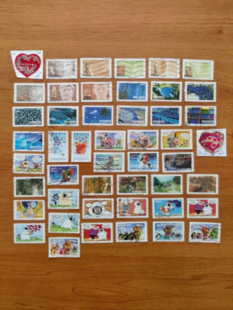 Timbres France Adhésif Oblitéré tous différents 2006/07