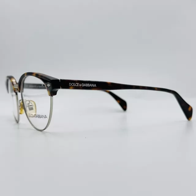 Dolce Gabbana Lunettes Femme Ovale Braun Argent DG 900 095 Logo Neuf 3