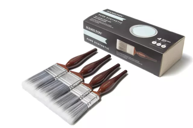 Hamilton Perfection Pure Synthétique 4pce Peinture Brosse Set 2.5x2.5cm,