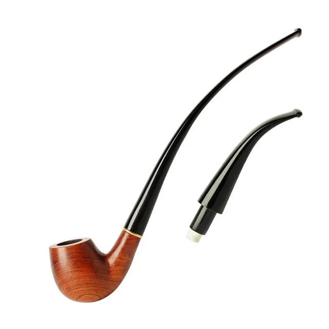 CHURCHWARDEN PIPE HANDMADE Rosewood Long Stem Smoking Tobacco Pipe With