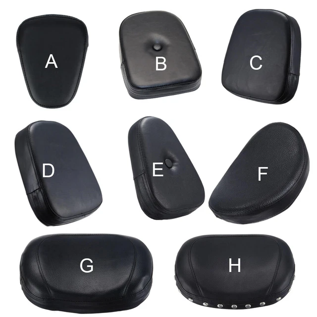 MOTORCYCLE PASSENGER SISSY Bar Backrest Cusion Pad For Harley Chopper