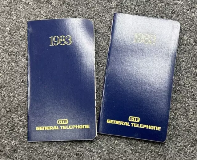Lot of 2 - Vintage GTE General Telephone And Electronics Planner Maps VTG