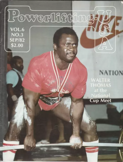 POWERLIFTING USA September 1982 Vol. 6 No.3 Vintage bodybuilding magazine 80s