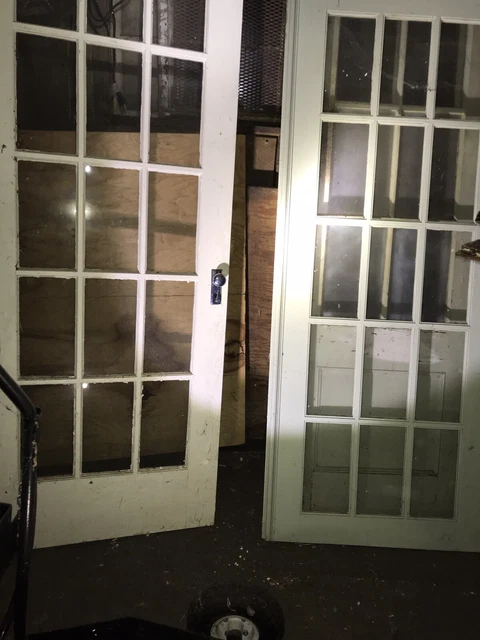 WoodGlass French Double Doors 30”x86”
