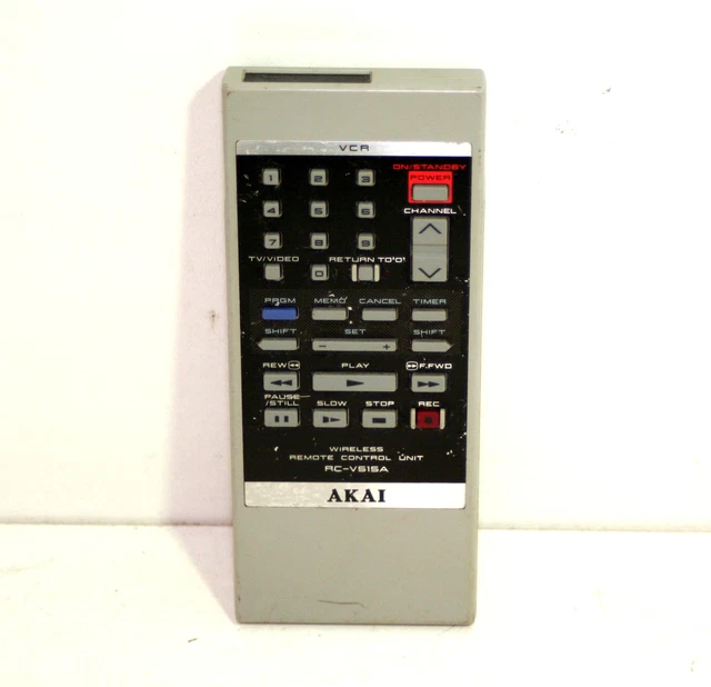 GENUINE AKAI RC-V515A VCR VHS Remote Control (Tested & Working) $15.00 ...