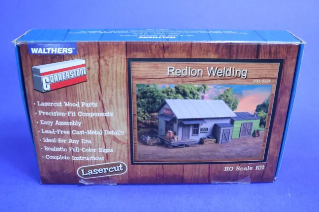 Walthers Cornerstone HO Scale Redlon Welding Lasercut Building Kit 933-3324