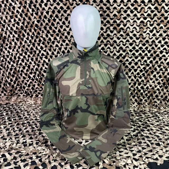 NEW Valken V-Tac Tango Combat Paintball Jersey - Woodland - Large