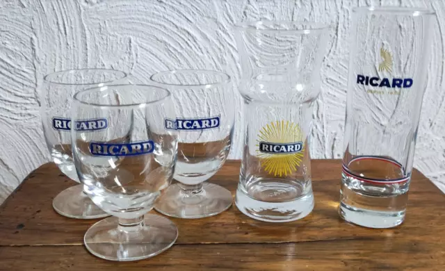 RICARD lot verres collector