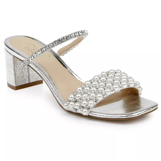 Jewel Badgley Mischka Womens Orsen Embellished Heels Shoes BHFO 3397