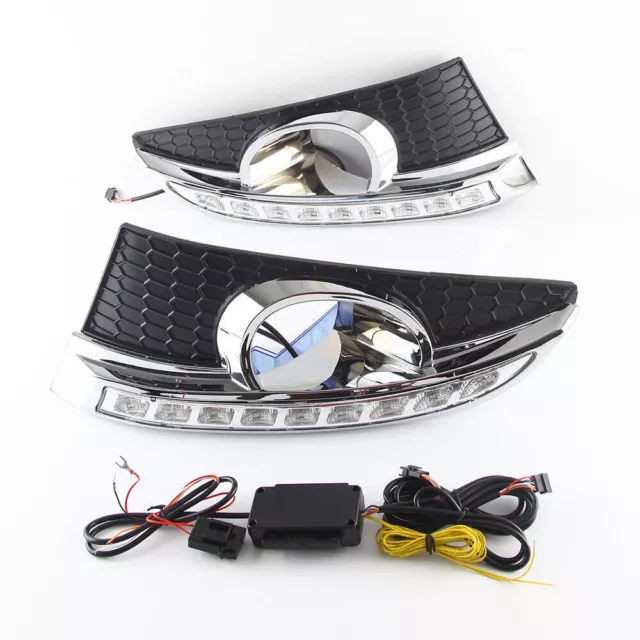 LED Daytime Running Light Indicator Fog Lamp Bumper For Chevrolet Captiva 11-13