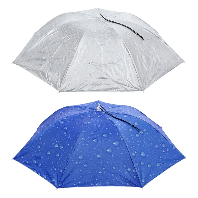 OD 37.4" Umbrella Hat Set, 3Pcs Oxford Cap with Adjustable Strip, Camo Blue