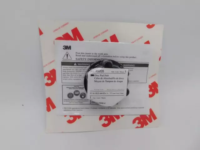 3M Disc Pad Hub 45205 2-1/2" 5/8-11 4-1/2"-9" Face Plate BRAND NEW Free Shipping