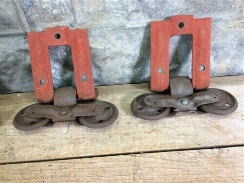 Vintage Barn Door Rollers, Rolling Door Hardware, Architectural Salvage A2, 2